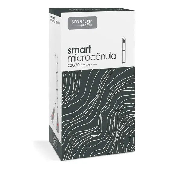 Kit Smart Gr 22 G X 70mm Caixa Com 10 Unid Smart Microcânula