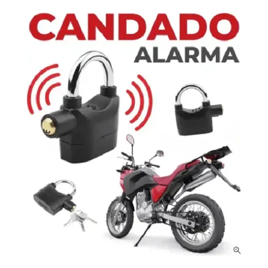 Candado Con Alarma 110db Generico Para Bicicletas/motos
