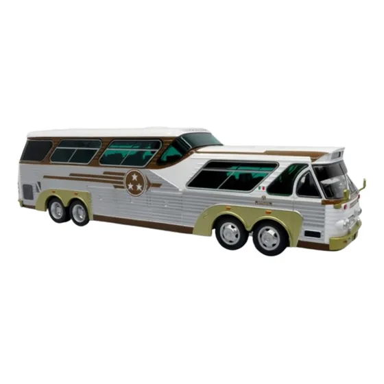 Autobús Sultana Coach Esc 1:43 Tres Estrella De Oro Metálico Color Gris
