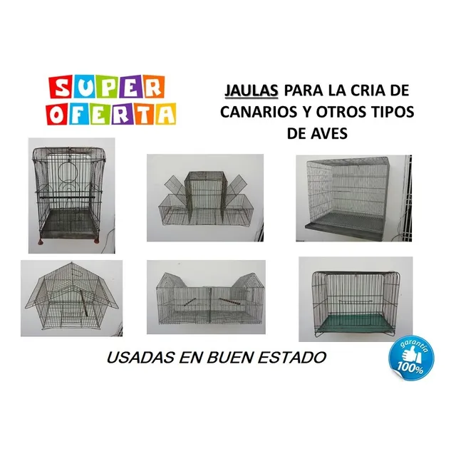 Jaula Para Pajaros Aves Usadas Criaderos