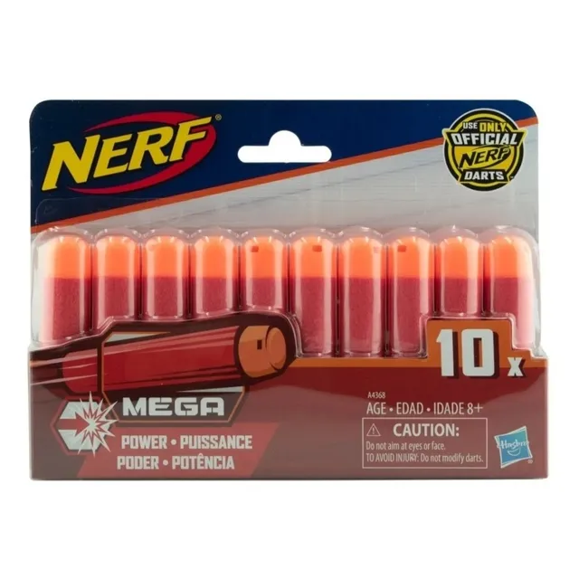 Nerf Pack 10 Dardos Mega Power Hasbro