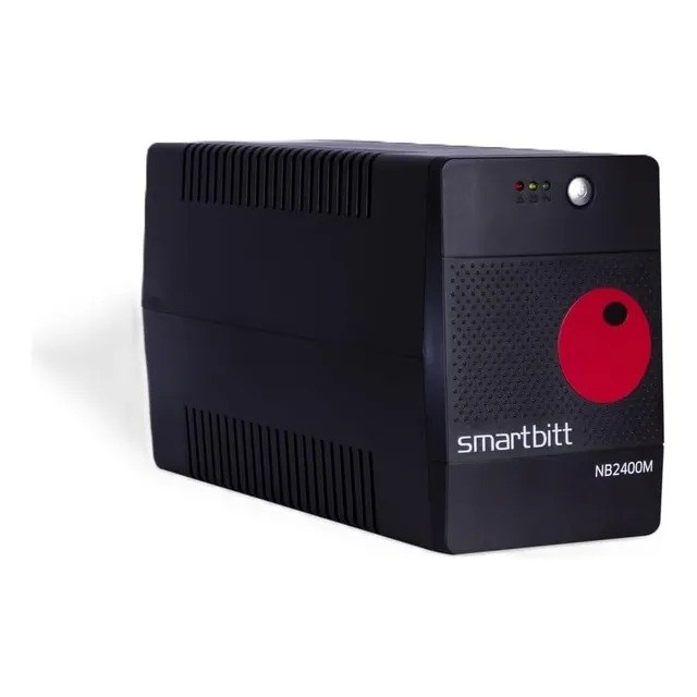 No Break Smartbitt Sbnb2400m 2400v/1200w 8/c Hasta 25min Color Negro