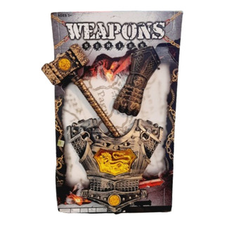 Set Guerrero Escudo Con Maza Y Garra - Escudos Gladiador Set Guerrero Escudo Con Maza Y Garra - Escudos Gladiador