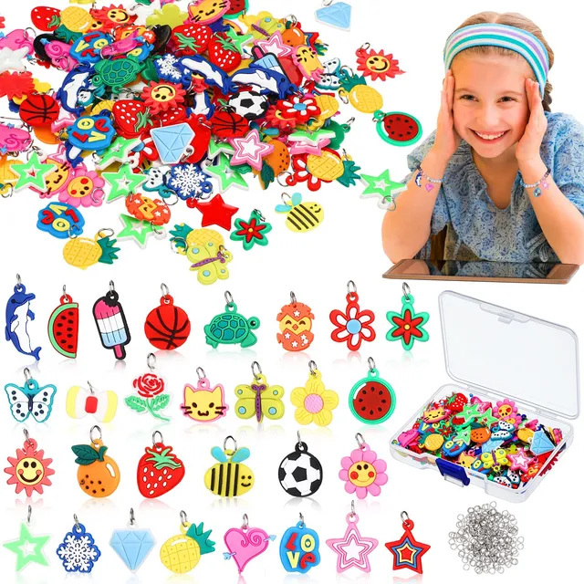 Hungdao 200 Pieza Goma Para Hacer Joya Pulsera Silicona Niño