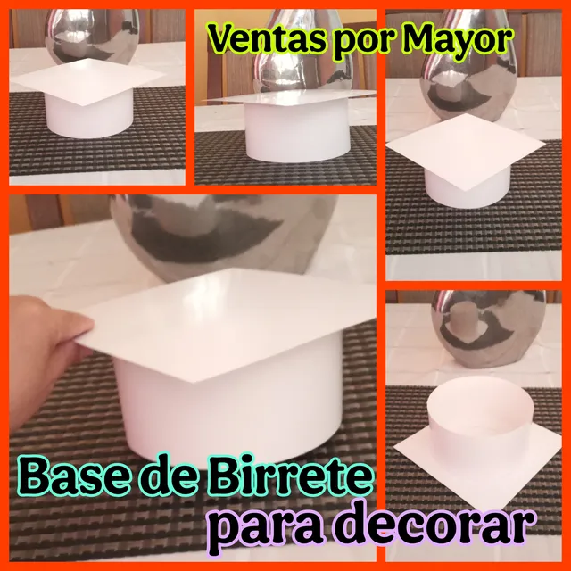 Birretes, Base Para Decorar, Ventas Por Mayor