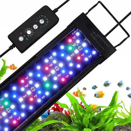Luminária Aquário Led Newpet Full Spectrum Ip68 Timer 24/7 12w P/ 30-45cm