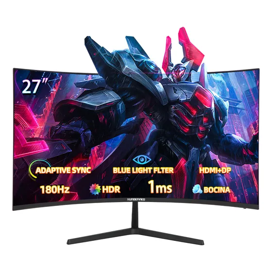 Monitor Gamer Xundefined 27 Curvo Fhd 180hz 1ms Bocina Hdmi