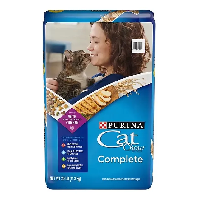 Purina, Cat Chow, Chicken Flavored, Dry Cat Food, 25lbs
