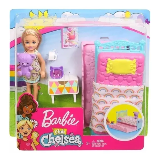 Barbie Chelsea En Su Habitación Muñeca Y Accesorios Original