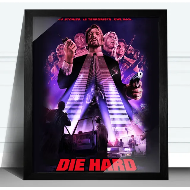 Cuadros Duro De Matar Die Hard 5 Modelos 30x40 Cm Negro
