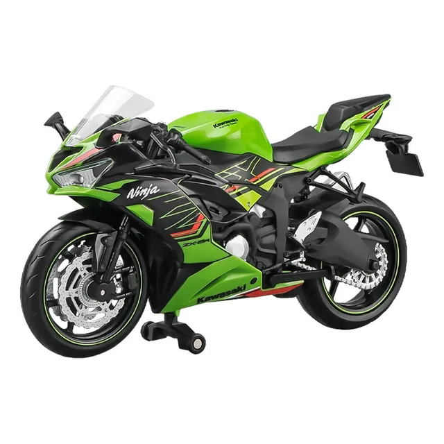 2023 Kawasaki Ninja Zx-6r Miniatura Metal Moto Carreras 1/12