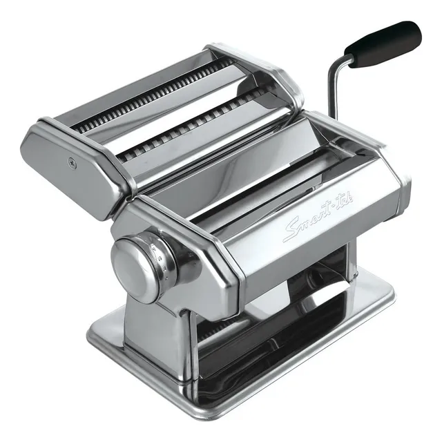 Fabrica Pastas Smart Tek RV2200 + Raviolera Cortante Maquina Fideo Color Plateado