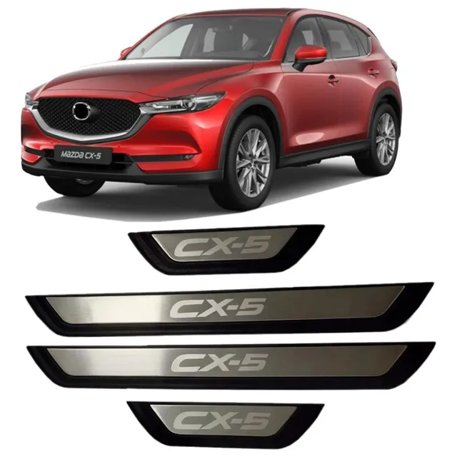 Taoke Moldura De Puertas Estribos Para Mazda Cx5 Todos Los