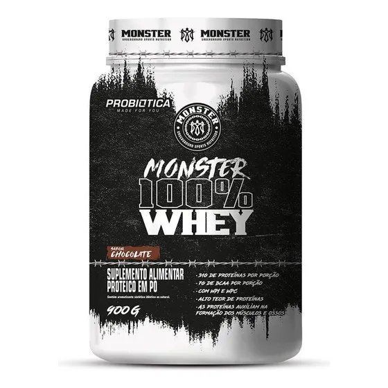 Monster 100% Whey 900g - Probiótica