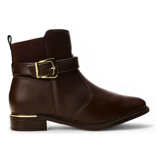 Bota Casual Feminina 3077-121 Com Salto Bloco Baixo Vizzano