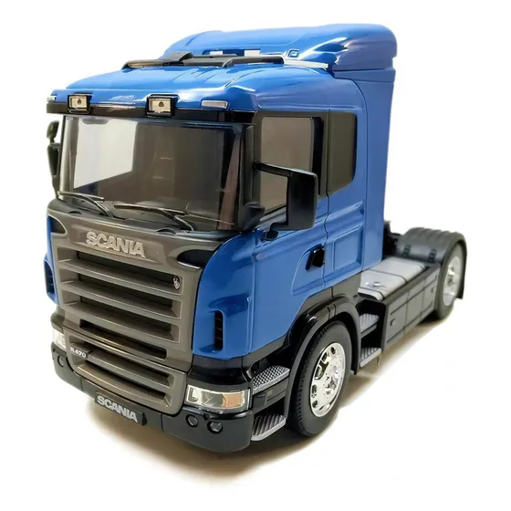 Miniatura Caminhão Scania Toco R470 Realista Escala 1:32 Cor Azul