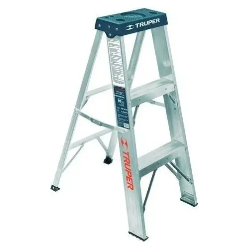Escalera Aluminio 3 Escalones Truper  Reforzada - Lnf