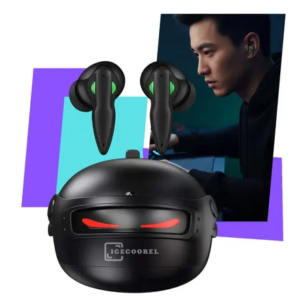Fone De Ouvido Gamer Bluetooth Ice Coorel 5.4 Sem Fio Para Jogos Kd-777 Prova Dágua Resistente Som Potente Grave Potente Luz Led Gamer Design Moderno Super Conforto Microfone Para iPhone E Android