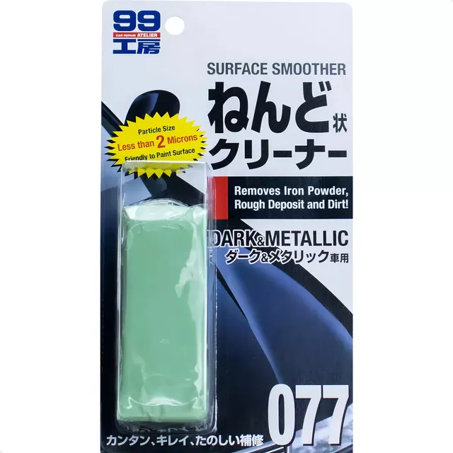 Soft99 Claybar Dark E Metalic Escuras Abrasividade Leve 150g