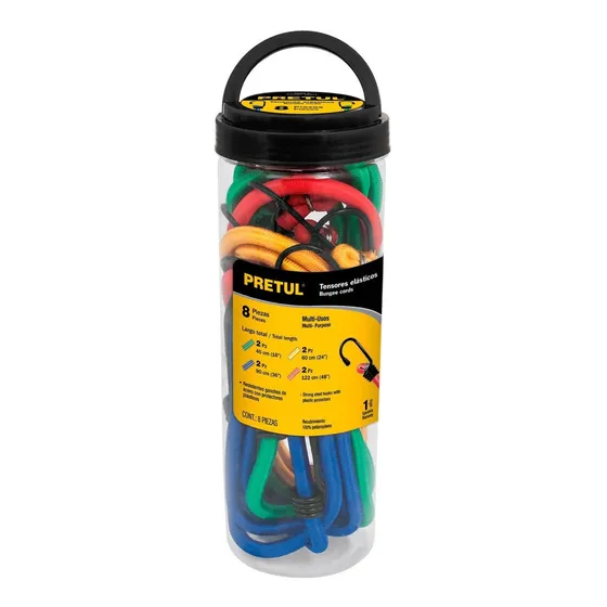 Tensores Elasticos 8 Piezas Pretul Tens-8