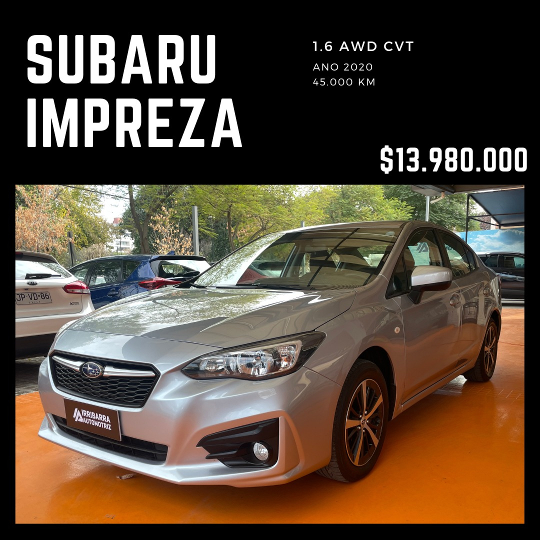 2020 Subaru Impreza 1.6 Cvt Auto 4wd