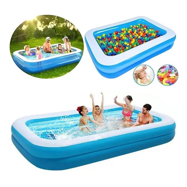 Alberca Inflable Rectangular Familia Piscinas 200x150x51cm