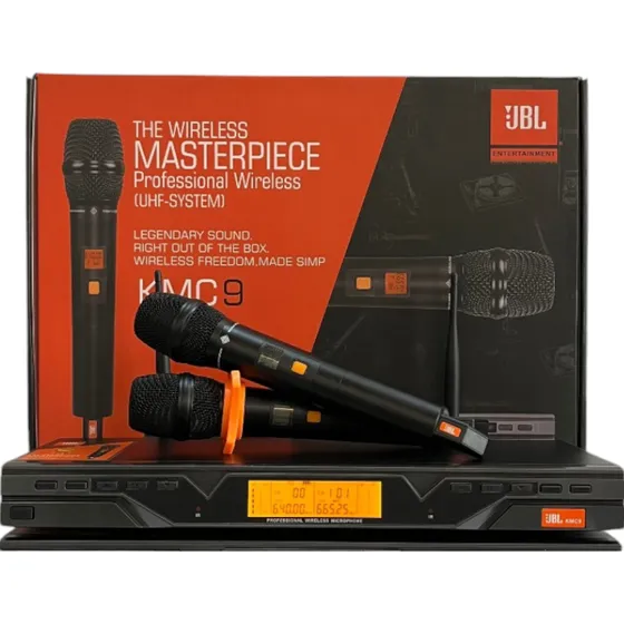 Micrófonos Jbl Inalámbricos Uhf Set De 2 Micrófono