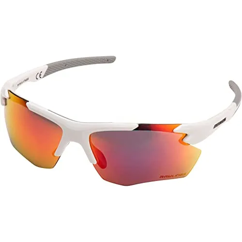 2102 Blanco Y Rojo Espejo Gafas De Sol Estándar, L1dru