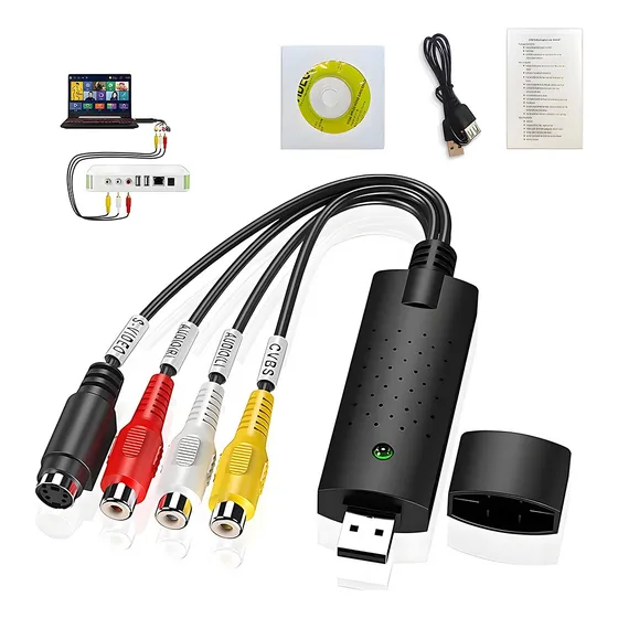 Tarjeta Captura Easycap Video Y Audio Rca Usb2.0 Para Win8/9