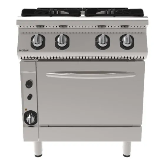 Cocina Industrial 4 Hornallas Mas Horno Inoksan 7kg23