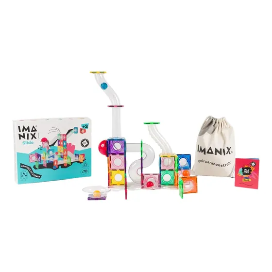 Juego Magnético Braintoys Imanix Tobogan Starter 70 Piezas
