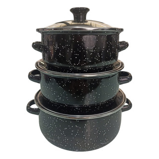 Ollas De Peltre Con Tapa Cristal 6pz Negra 16,18,20 Shorbull Color Negro Ollas De Peltre Con Tapa Cristal 6pz Negra 16,18,20 Shorbull Color Negro