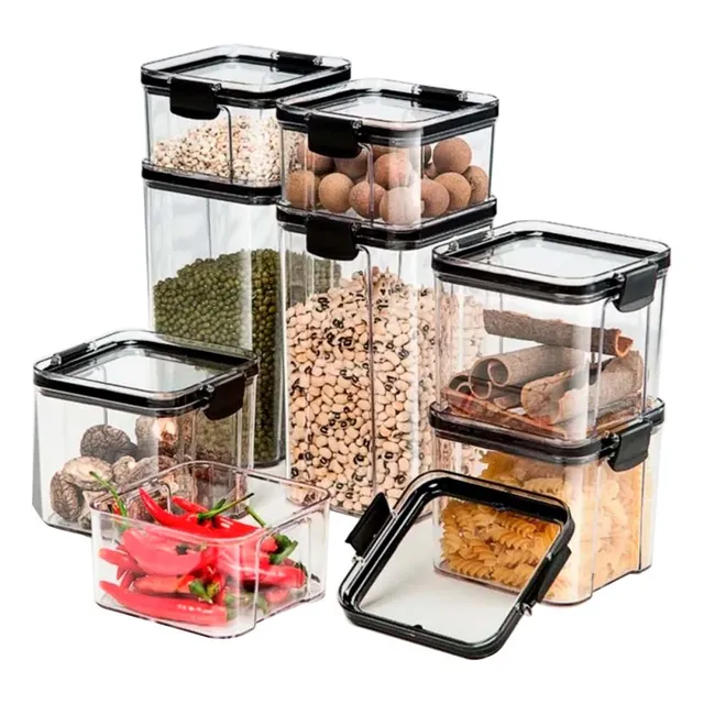 Organizador Frasco Almacenamiento Cocina Recipiente Hermetic
