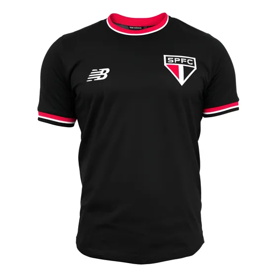 Camisa São Paulo New Balance 2024 Retrô Preta Oficial