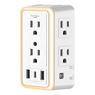 Regleta Enchufe Con 6 Enchufes Ca Y 3 Usb +1 Type-c Regleta Enchufe Con 6 Enchufes Ca Y 3 Usb +1 Type-c