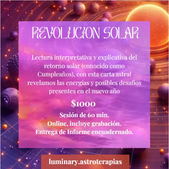 Carta Astral Natal - Revulsión Solar + Informe Pdf