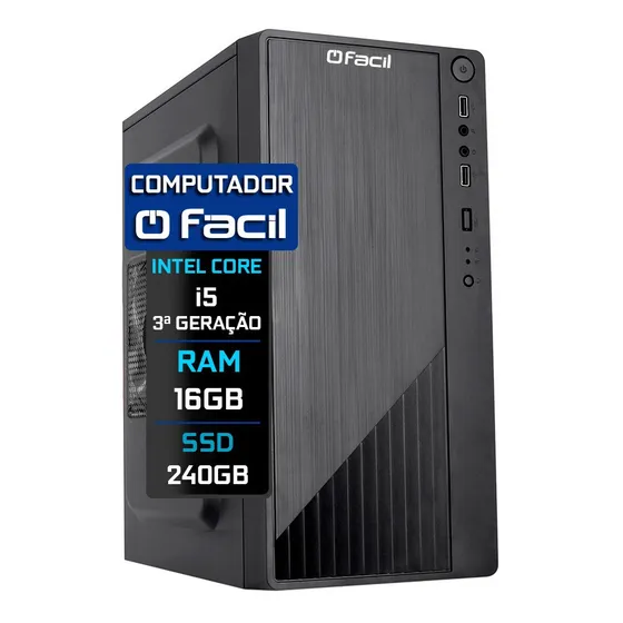 Computador Fácil Intel Core I5 3ª  16gb Ddr3 Ssd 240gb