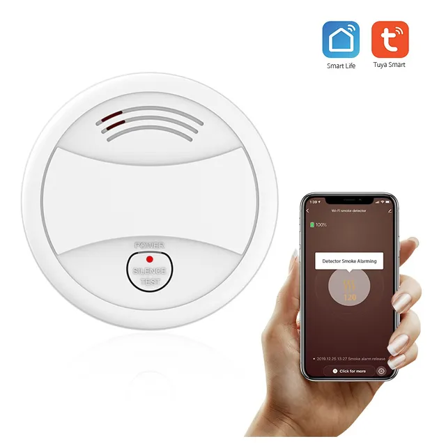 Detector De Humo Inteligente Con Sensor De Incendio Alarma