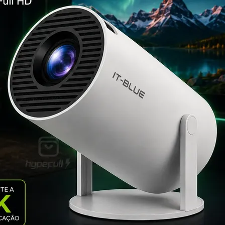 Projetor Cinema Smart Android 12 Wifi 5g Bluetooth Full Hd Branco Bivolt Automático (ac 110-240v)