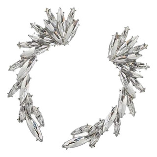 Rhinestone Ear Cuff Climber Crawler Pendientes Mujeres Rhinestone Ear Cuff Climber Crawler Pendientes Mujeres