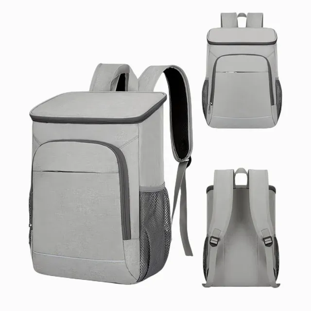 30l Mochila Hielera Térmica Bolsa E Impermeable De Portátil Color Gris