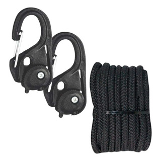 Par Gancho Extensor Duplo X2 C/corda P/ Até 50kg Nautika Par Gancho Extensor Duplo X2 C/corda P/ Até 50kg Nautika