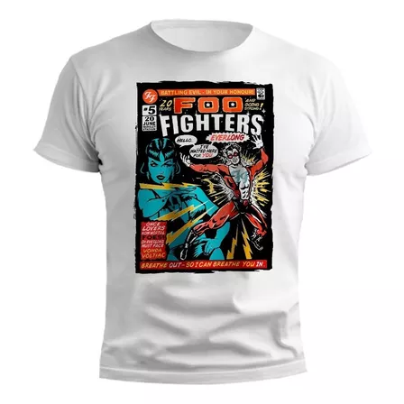 Remera Foo Fighters Afiche Recital Diseño Exclusivo