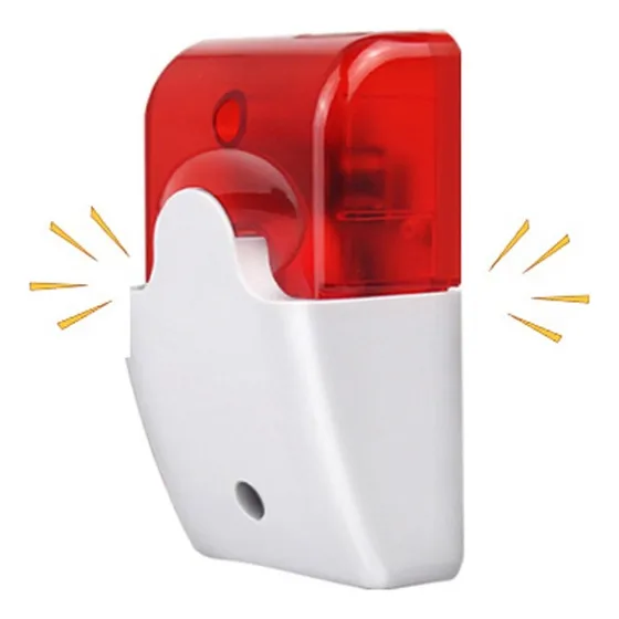 Sirena Emergencia Alarma Js-103 12v Roja