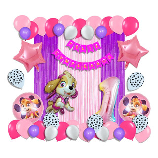 Kit Decoración Globos Fiesta Cumpleaños Paw Patrol Skye Kit Decoración Globos Fiesta Cumpleaños Paw Patrol Skye