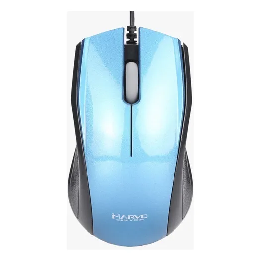 Mouse Con Cable Marvo M001 1200 Dpi Color Azul