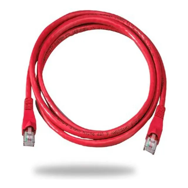 Patch Cord Wiretech Cat6 Aleacion 1 Mts  Color Rojo
