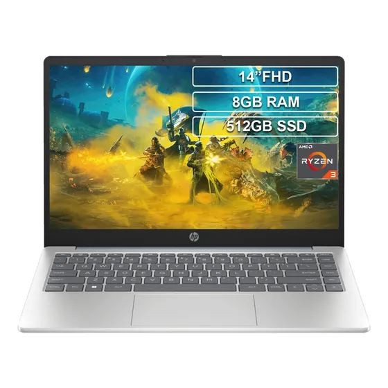 Portátil Hp 14-em0005la Ryzen 3 7320u 8gb 512gb Fhd 14 Color Azul