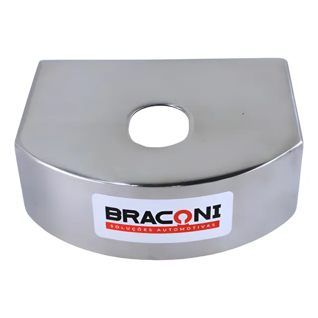 Capa Proteção 100mm Para Engate Reboque - Acabamento Inox