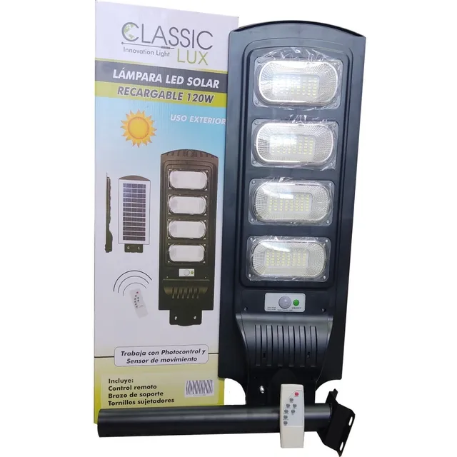 Luminaria Led Panel Solar Integrado 120w 